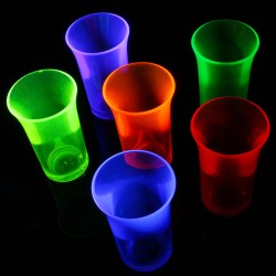 Σφηνοπότηρα Φωσφοριζέ Econ Neon πολυστερικά 50 ml