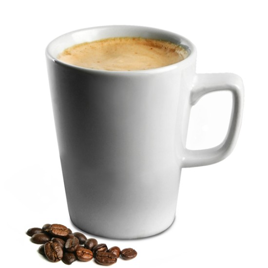  Κούπες Latte Πορσελάνινες λευκές Genware 340ml -σετ 6άδα