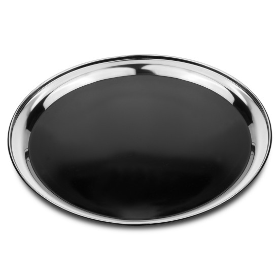 Δίσκος Αντιολισθητικός από Ανοξείδωτο Ατσάλι με μαύρο PVC 40εκ.
