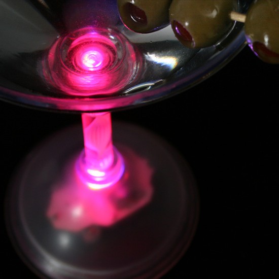 Ποτήρια πολυστυρικά με εναλλαγή επτά χρώματων LED 230ml