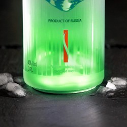 VIP LED Αυτοκόλλητα Μπουκαλιών σε πράσινο χρώμα (πακέτο με 10)