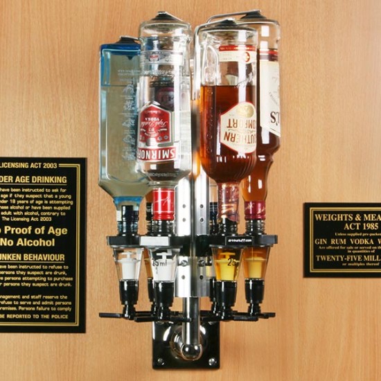 Πολυτελές Καρουσέλ Τοίχου για Μπουκάλια με Μεζούρες των 25ml
