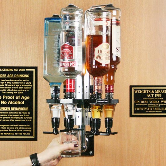 Πολυτελές Καρουσέλ Τοίχου για Μπουκάλια με Μεζούρες των 25ml