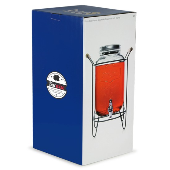 Παραδοσιακό Γυάλινο Dispenser Yorkshire 8ltr με Stand