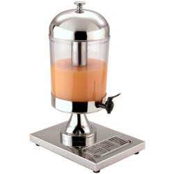 Dispenser Χυμού & Cocktail από ανοξείδωτο Ατσάλι με Θήκη για Πάγο 8lt