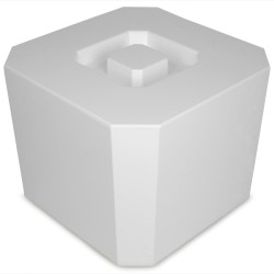 Παγοδοχείο Octagonal Λευκό με Αποσπώμενο κουβά 4.5ltr