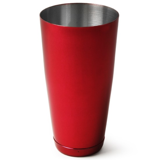 Επαγγελματικό Shaker Boston Κόκκινο από Ανοξείδωτο Ατσάλι με Ποτήρι 800ml