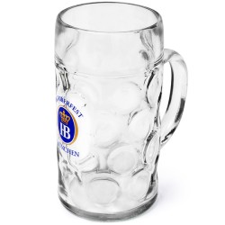 Ποτήρι Μπύρας Γερμανικό Stein Oktoberfest 1ltr συσκευασία 6 τμχ