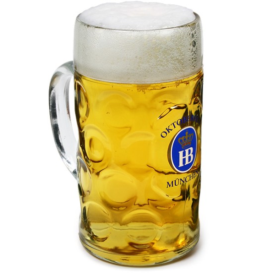 Ποτήρι Μπύρας Γερμανικό Stein Oktoberfest 1ltr συσκευασία 6 τμχ