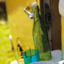Σετ με 6 Παραδοσιακά Χρωματιστά Μπουκάλια 1ltr με Καπάκι Clip Top