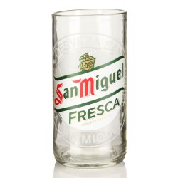 Χειροποίητο Ποτήρι από μπουκάλι μπύρας San Miguel 330ml συσκευασία 2 τμχ