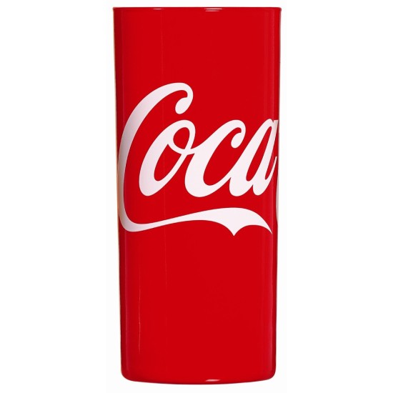 Κόκκινο γυάλινο ποτήρι Coca Cola 270ml συσκευασία 4 τμχ