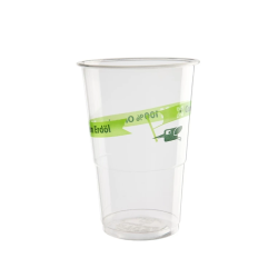 Οικολογικό Βιοδιασπώμενο Τυπωμένο Διάφανο Ποτήρι 250ml (Πακέτο 2000 TMX)