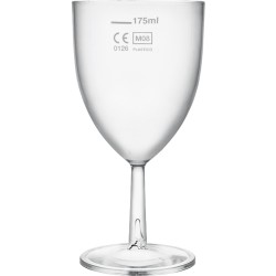 Ποτήρι Κρασιού Reusable Πλαστικό 200ml (LCE at 175ml)