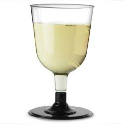 Ποτήρι Κρασιού Αναλώσιμο Μαύρο 150ml