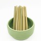Λεία Καλαμάκια από Φυσικό Bamboo (πακέτο με 10 τεμάχια)