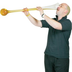 Γυάλινο Yard of Ale με Πολυτελή Ξύλινη Βάση Τοίχου 1.7lt