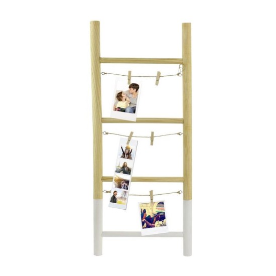 Ξύλινη Διακοσμητική Σκάλα για 6 Φωτογραφίες 25 x 2.5 x 60 cm Home Deco Factory HD2109