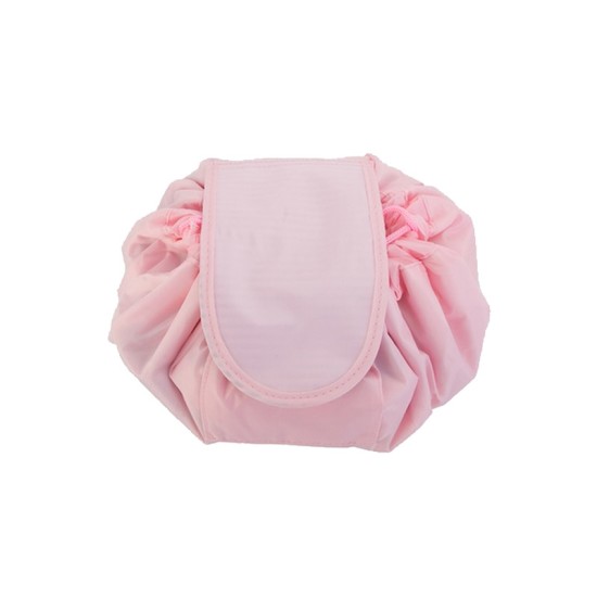 Αναδιπλούμενη Τσάντα Καλλυντικών με Κορδόνι Χρώματος Ροζ SPM VL3155